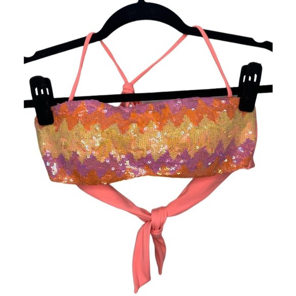 Victoria Secret Sunset Sequin Swim Top - Picture 1 of 5